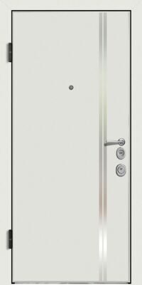 Входная белая металлическая дверь Lummix Optima STM-1
